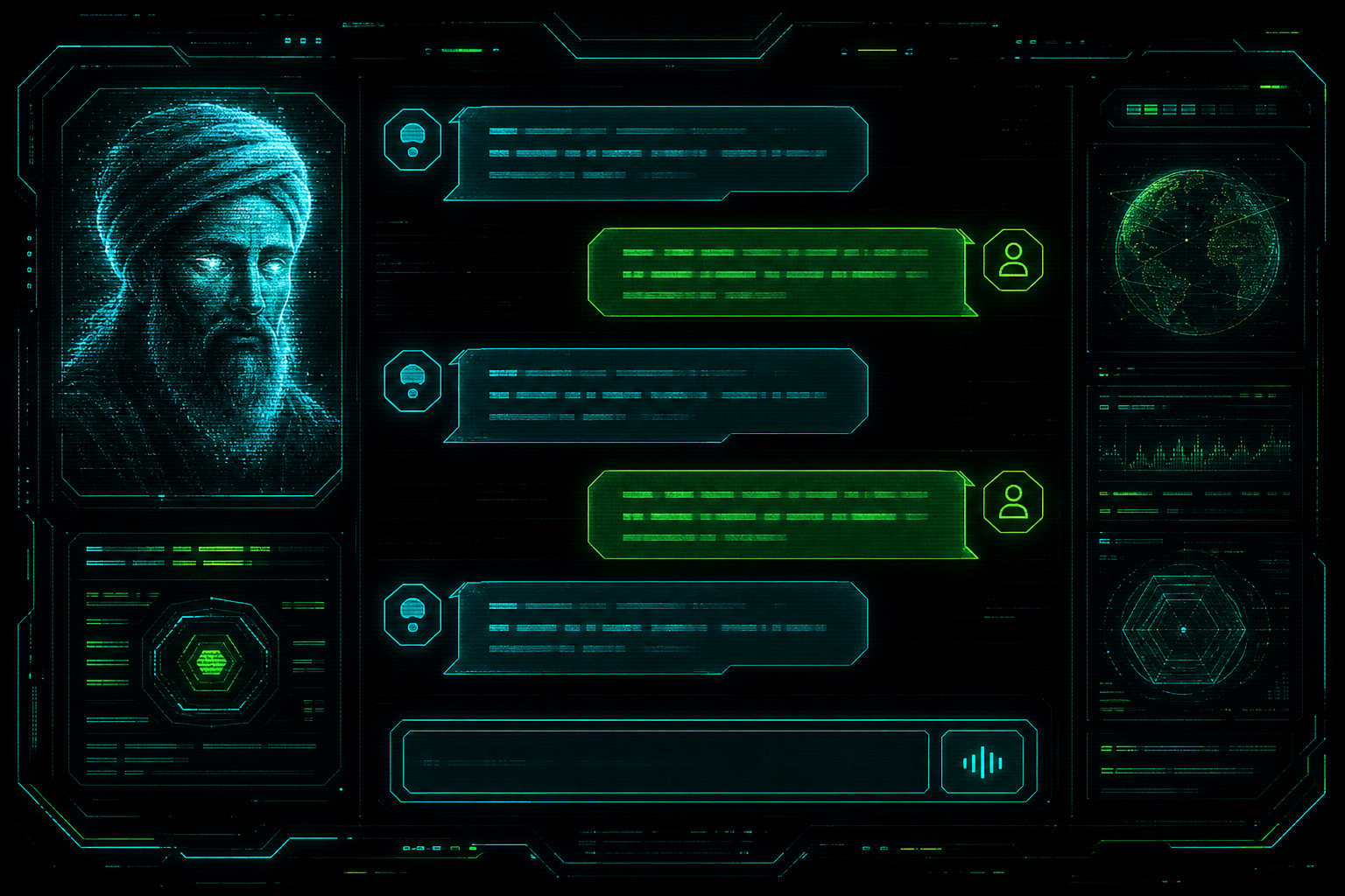 Cyberpunk AI chat interface